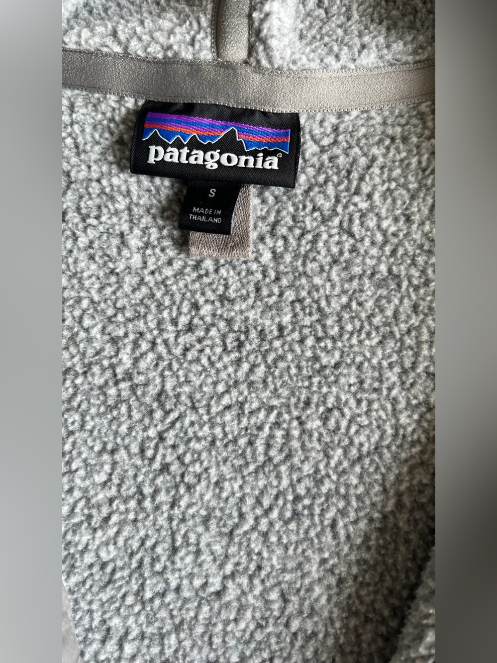 Patagonia Better Sweater Hooded Coat Jacket Gray Recycled Fleece Button Front S - Picture 7 of 16